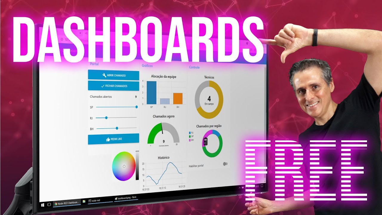 Faça um dashboard em 40 minutos, sem gastar nada - YouTube