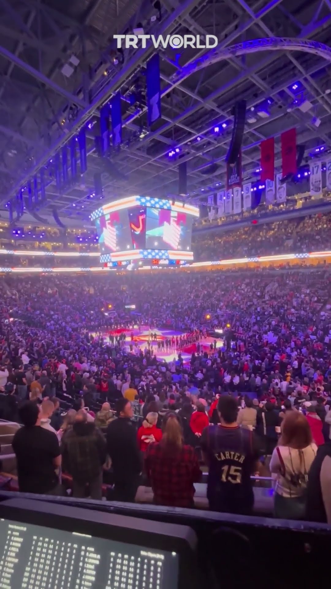 US national anthem met with boos at NBA game in Toronto