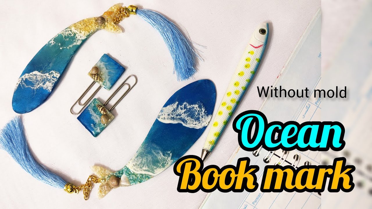 Resin Bookmark Making Kit with Mold Ocean Theme