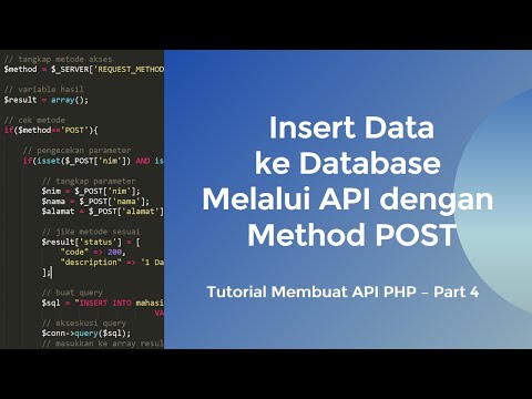 Video: Bagaimana membuat API pos dalam PHP?