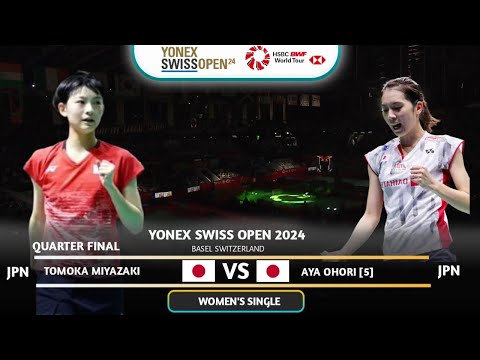 Tomoka Miyazaki (JPN) VS Aya Ohori (INA) | YONEX Swiss Open 2024 | Quarter Finals