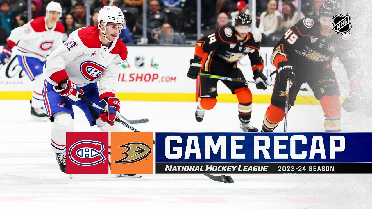 Canadiens @ Ducks 11/22 | NHL Highlights 2023