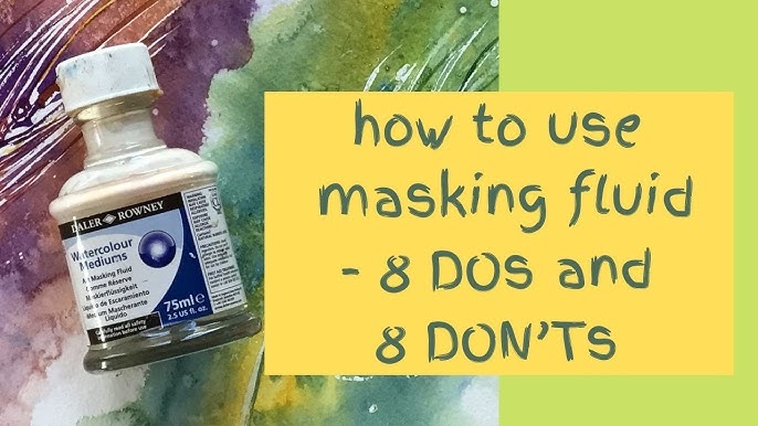Melted deodorant serves as masking fluid for watercolor! Scrape it off  afterwards with a knife!