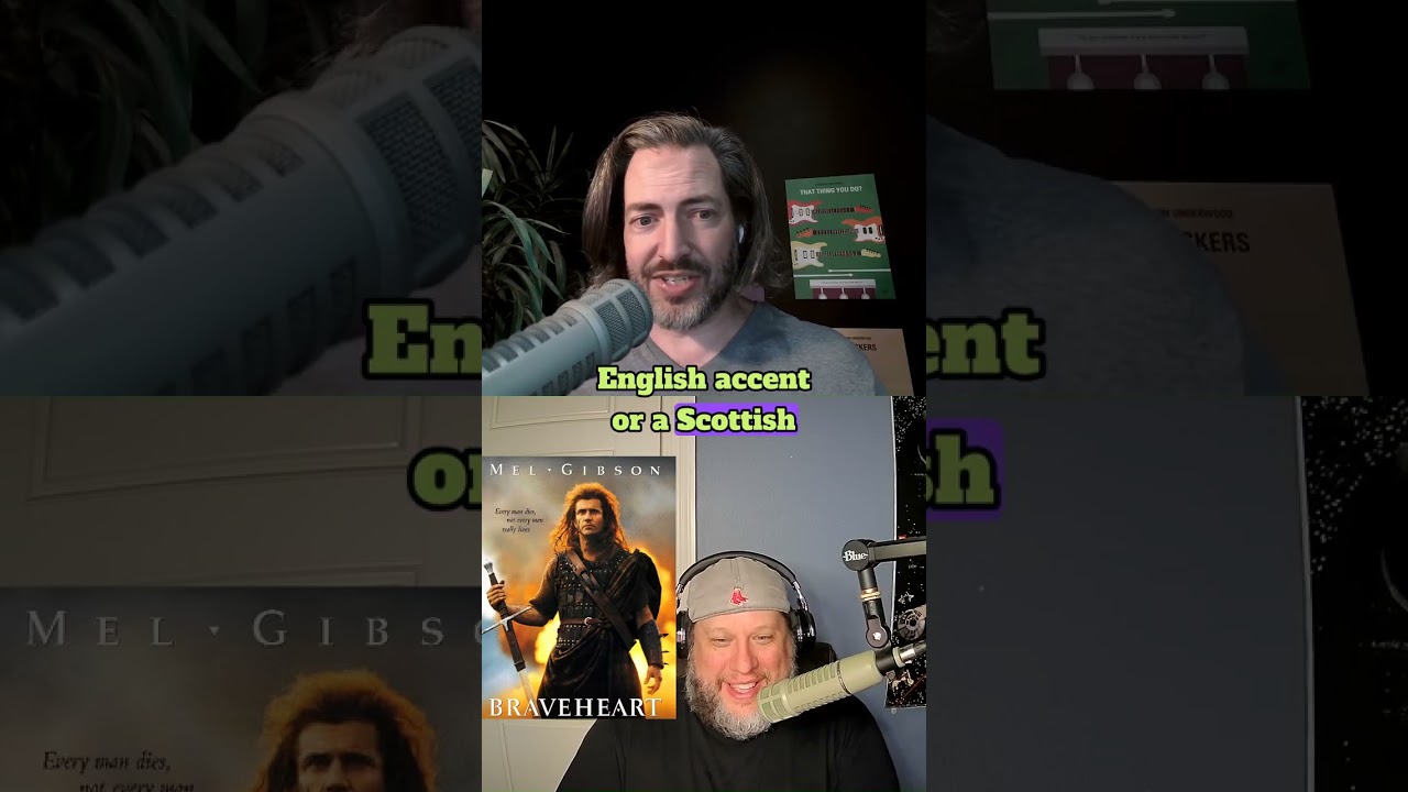 Mel Gibson's American accent