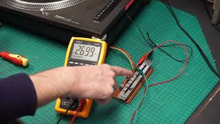 How to calibrate the pitch on a technics 1210 using a multimeter