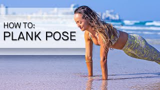 How To Do Plank Pose Yoga Drills Challenge Pose Tutorial Day 1