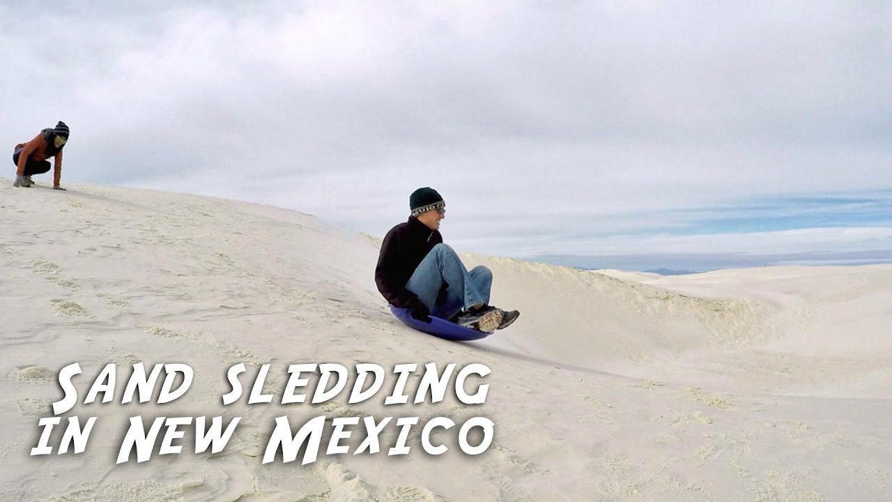 Sand sledding in New Mexico New Year's Eve GoPro YouTube