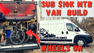 Inexpensive Promaster Van Build | Front Wheels On Bike Storage!