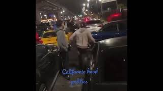 when acting tough goes wrong at a sideshow 🤦🏾‍♂️ Oakland ca