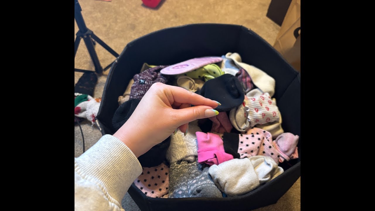 clean out my sock bucket w me live