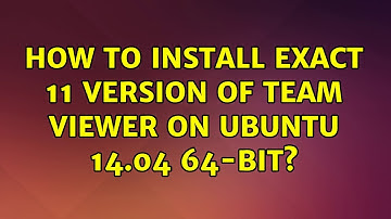 Ubuntu: How to install exact 11 version of team viewer on ubuntu 14.04 64-bit?