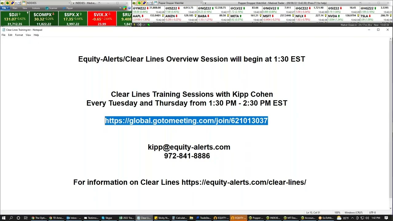Active Trading Options 101 09/09/2022