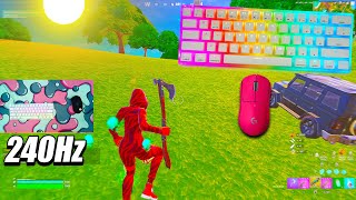 GK61 Keyboard ASMR 😴 Satisfying Fortnite Gameplay [PC 240 FPS 4K]