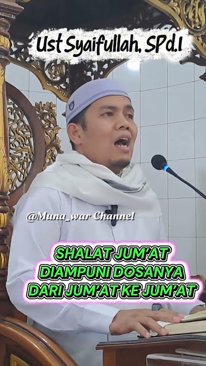 The Sins of Those Who Pray Friday Are Forgiven