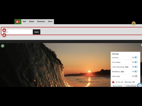 Quick demo of Sa11y module for Drupal websites