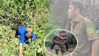 The old woman fell into a ravine; Nam was lucky enough to find her and bring her back.