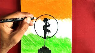 independence day drawing art | how to draw easy 15th august drawing for beginners screenshot 4