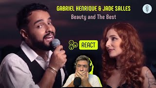 GABRIEL HENRIQUE &amp; JADE SALLES | BEAUTY AND THE BEAST | Vocal Coach REACTION &amp; ANÁLISE