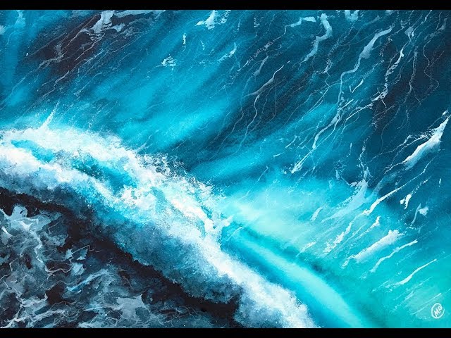 Waves in Watercolors Painting Tutorial