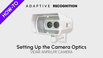 VIDAR ANPR/LPR Camera: Setting up the Camera Optics