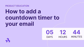 How to add a countdown timer to your email