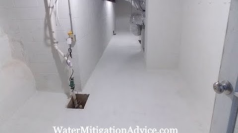 Basement Inside Waterproofing Video