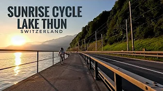 Switzerland’s Lake Thun at Sunrise – Stunning 4K Bike POV