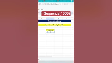 Sequence Formula #excel #msexcel #msexceltutorial #shortsvideo #msexceltricks #shorts #ytshorts