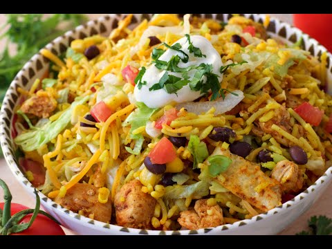 Chicken and Rice Taco Salad