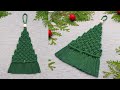 DIY fácil 🎄 ARBOLITO 🎄 de NAVIDAD en MACRAME (paso a paso) | DIY Macrame Christmas Tree Ornament