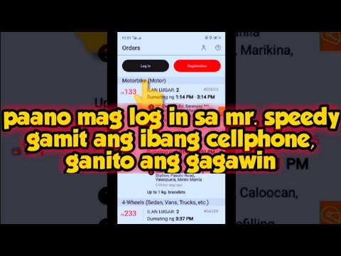 Paano Mag Log-in Sa Mr Speedy gamit ang ibang cellphone || How to Register in mr speedy #mrspeedy