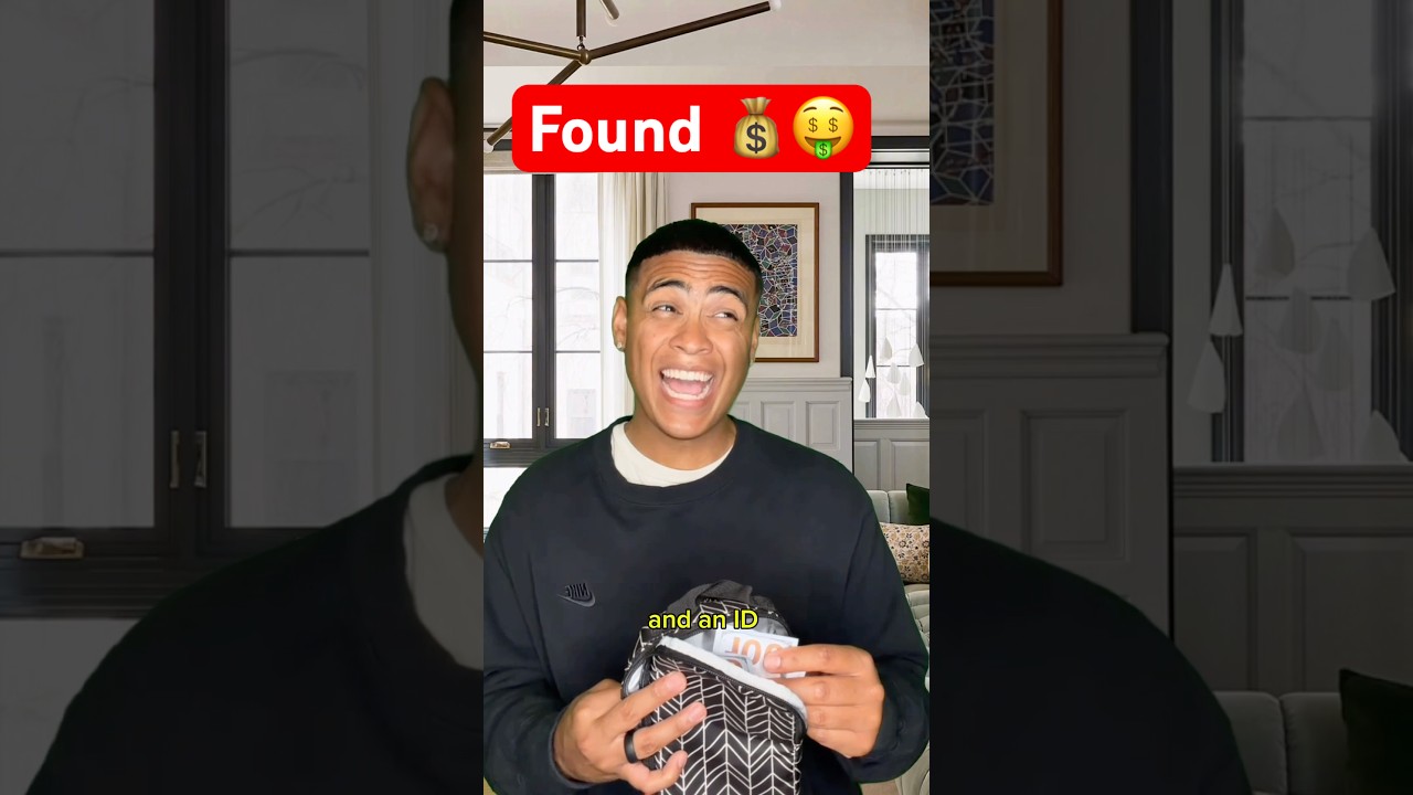 What would you do if you found that much money? 😳💀 #comedy