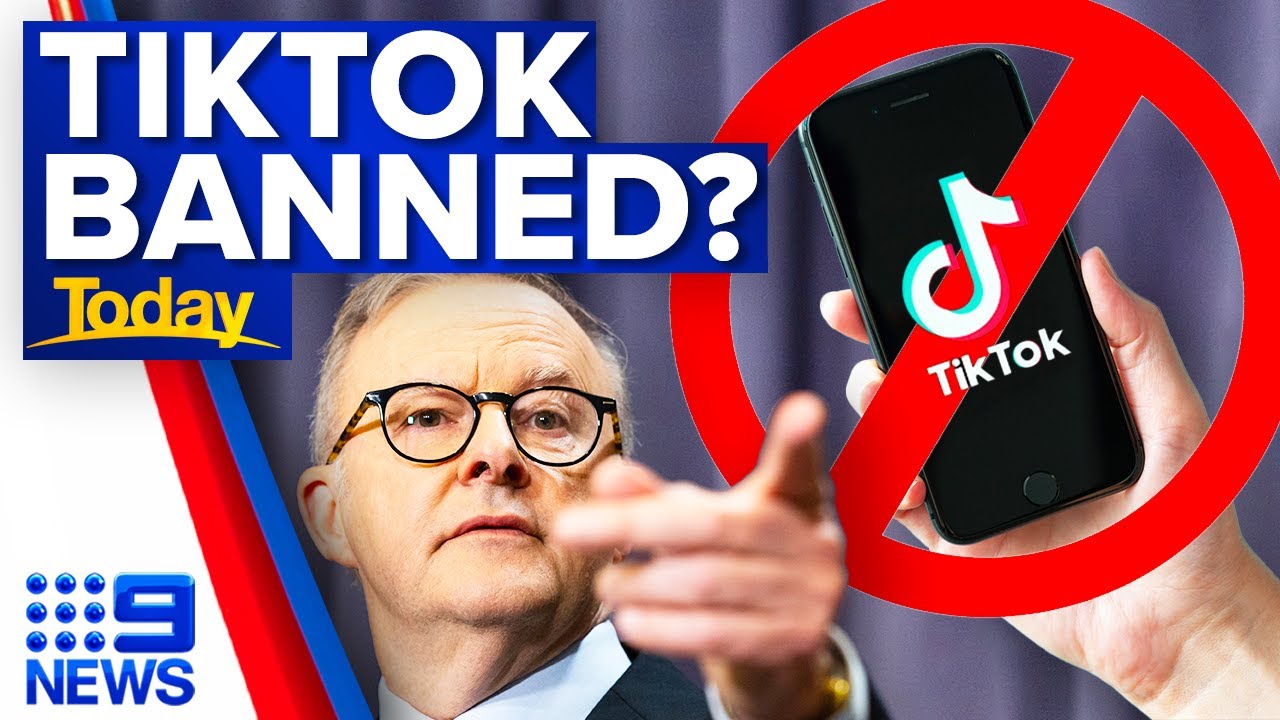 Prime Minister Anthony Albanese bans TikTok app on government phones | 9 News Australia