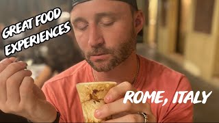 Restaurants &amp; Food Experiences To Go To While in Rome, Italy | Travsessed Vlog 4