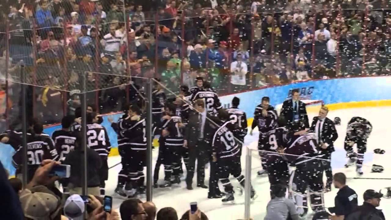 Frozen Four: Union Wins National Title 7-4: Celebration