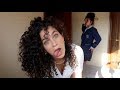 VLOG - Curly hair shower products, skincare, makeup routine, wash day | Jayme Jo