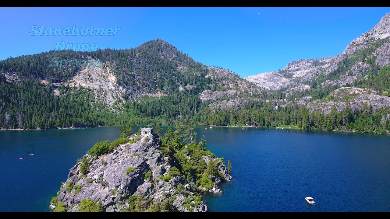 riverdale Lake Tahoe, Emerald Bay, and Fannette Island 4K drone