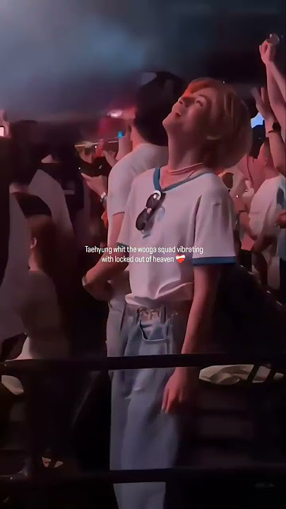 Taehyung at Bruno Mars concert 💜#bts #taehyung