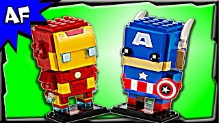 Lego Marvel BRICKHEADZ Iron Man & Captain America 41492 Stop Motion Build Review