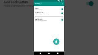 SideLock - Android Floating Screen Lock Widget (Source Code included) screenshot 1