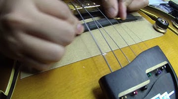 How to fitting archtop guitar bridge