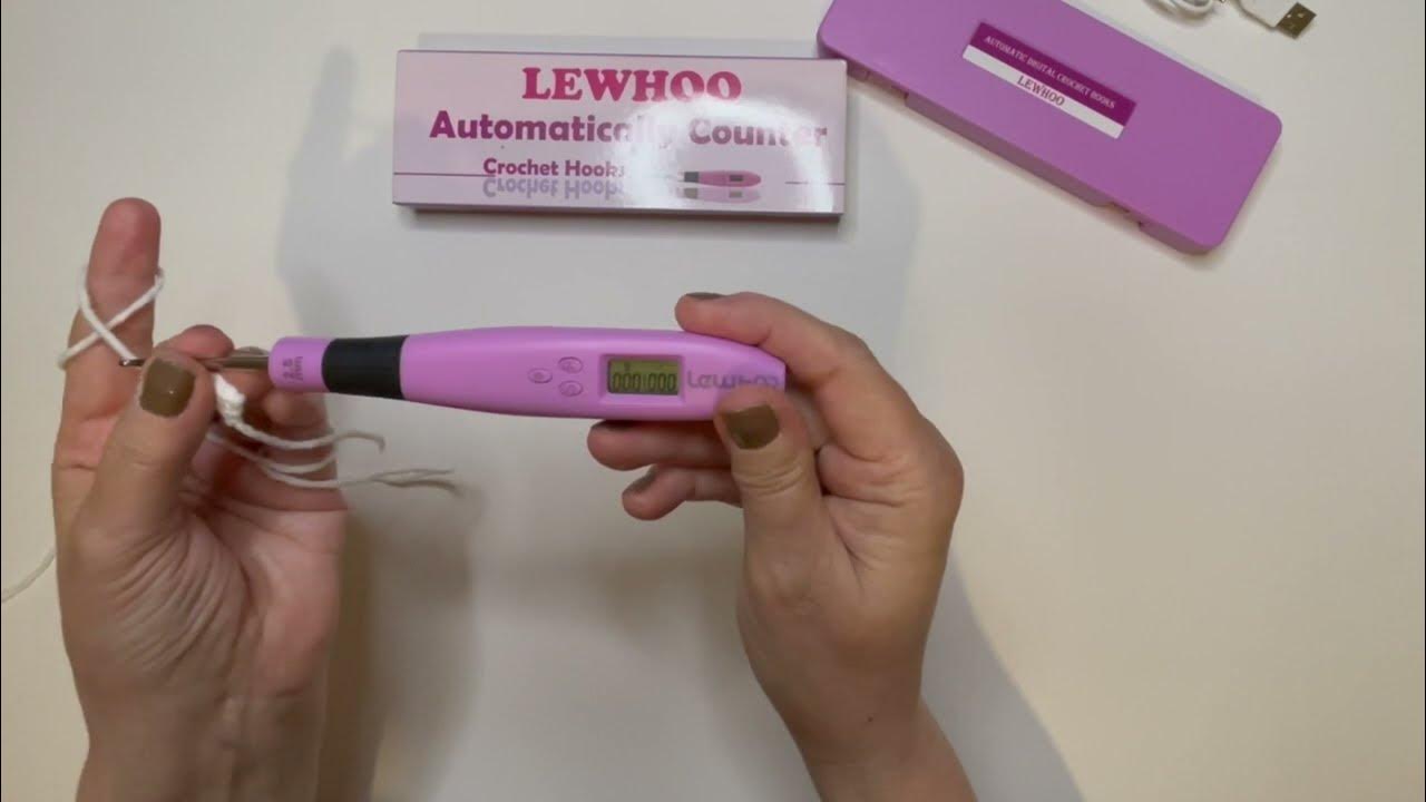 DIGITAL CROCHET HOOK WITH LED LIGHT BY LEWHOO REVIEW #crochethook
