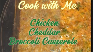 Cook with me Low carb meals broccoli chicken cheddar casserole