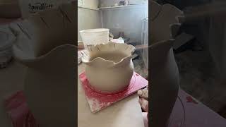 Making some #floral #handmade #matcha #bowls