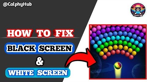 how to fix Bubble Shooter Blast Black Screen | Bubble Shooter Blast White Screen Fixed #blackscreen