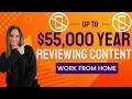 $50,000 To $55,000 Year NON-PHONE Remote Job Reviewing Content For Quality | Work From Home Job 2023