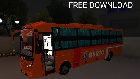 gsrtc sleeper bus mod || gsrtc bus mod download || sleeper bus mod bussid || gujarati bus mod