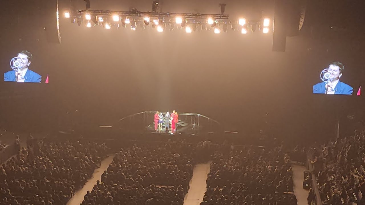 Pentatonix sings God Rest Ye Merry Gentlemen at INTRUST Bank Arena on November 16, 2025