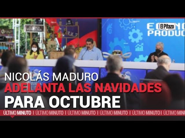 Maduro adelanta por tercer año consecutivo celebración de la Navidad -  YouTube
