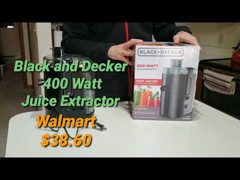 Black and Decker JE2200B 400 Watt Fruit and Vegetable Juice 